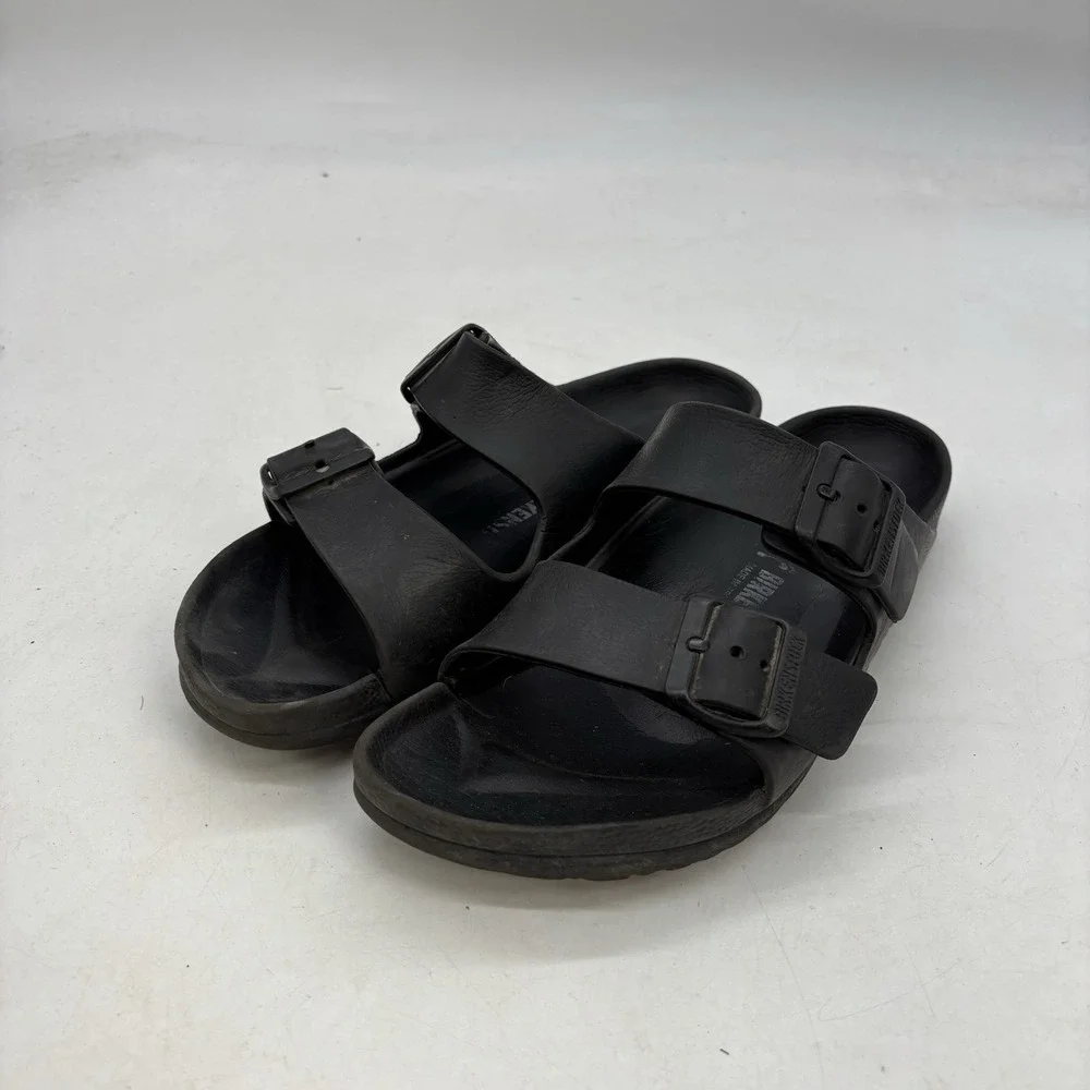 Birkenstock EVA Arizona Shoes Womens 7 Mens 5.5 Essentials Slip On Sandal Black